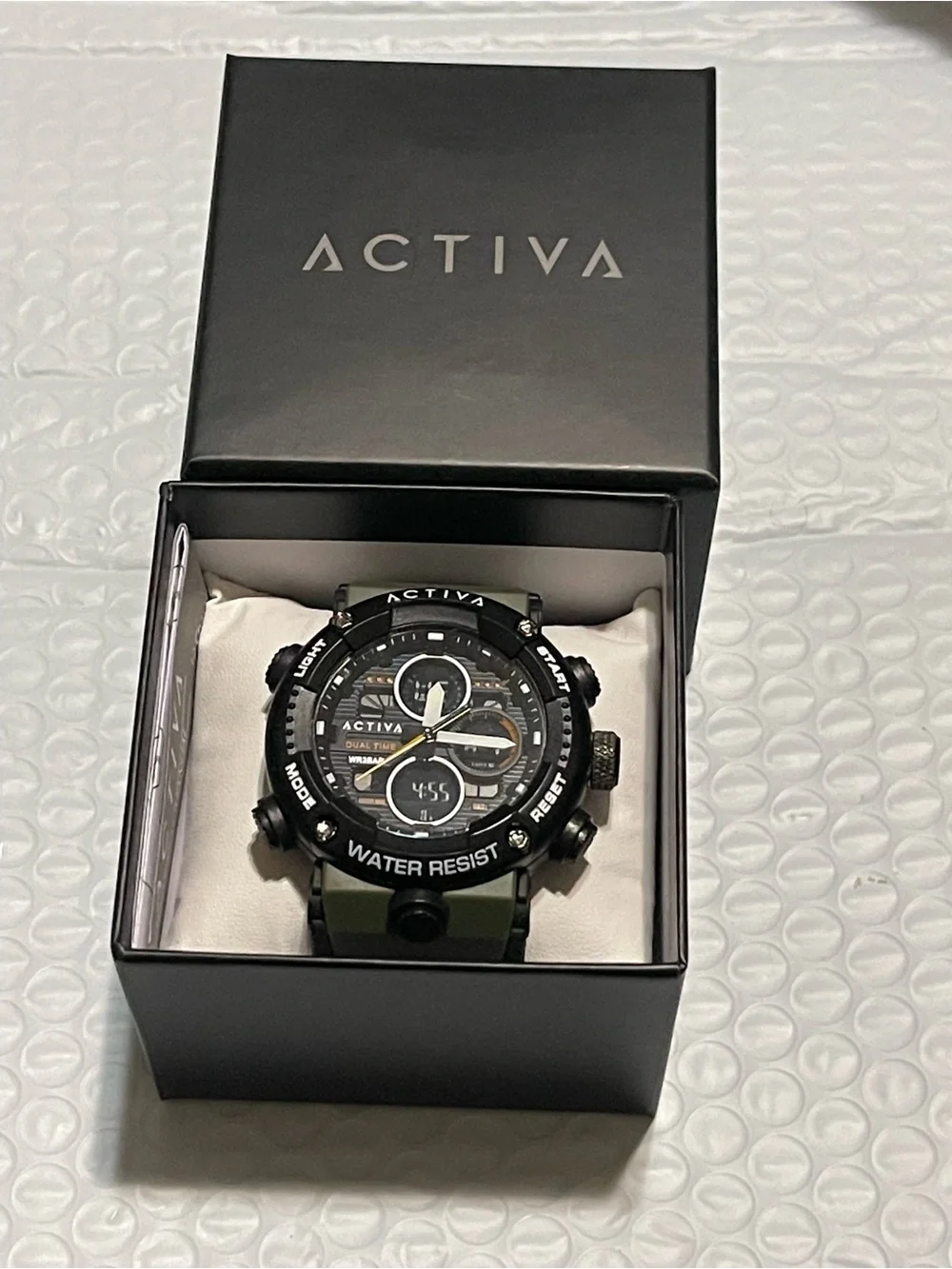 Activa X Invicta Digital & Analog Men's Watch - 52mm, Army Green